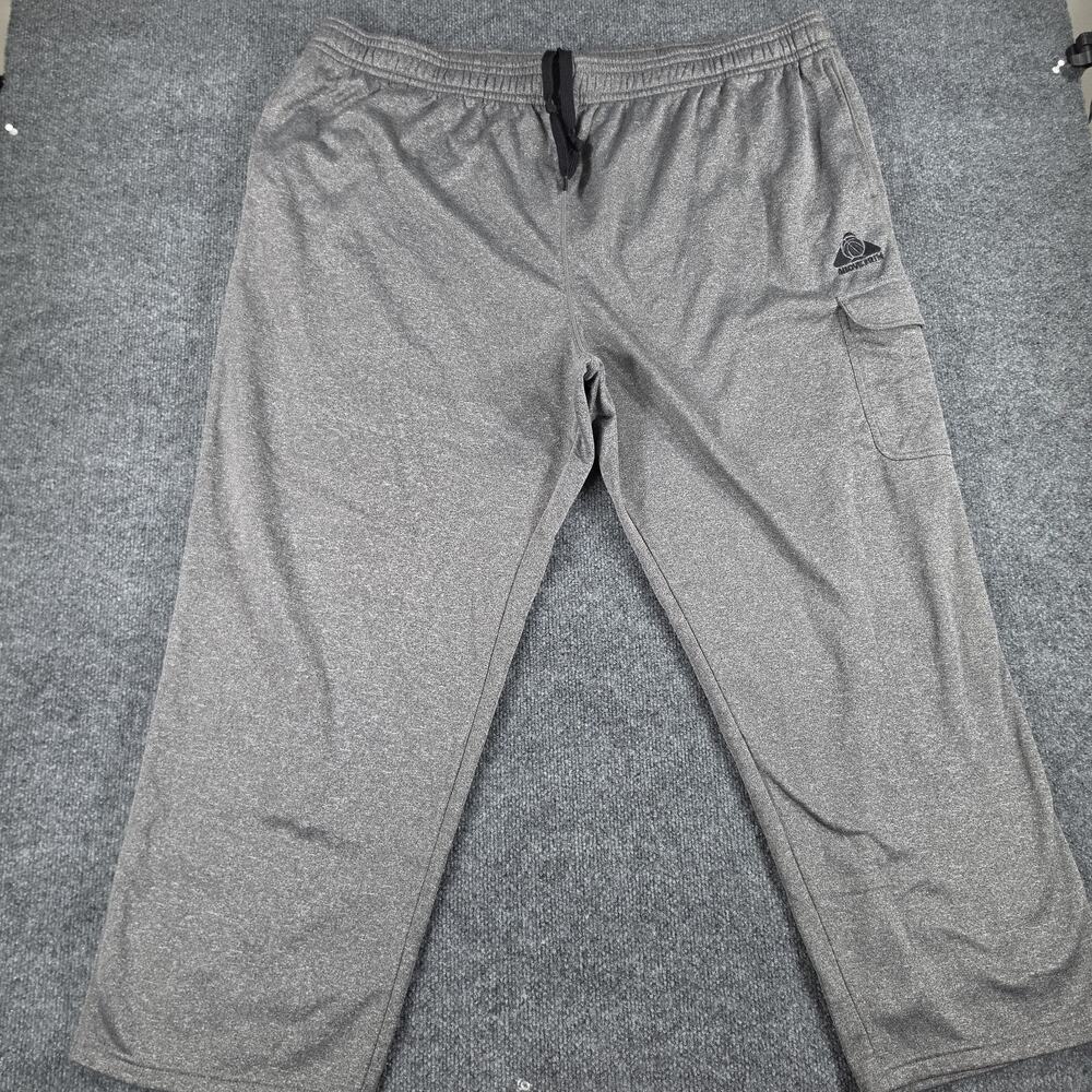 Above The Rim Men's 4XL Gray Athletic Cargo Sweatpants Drawstring Basketball